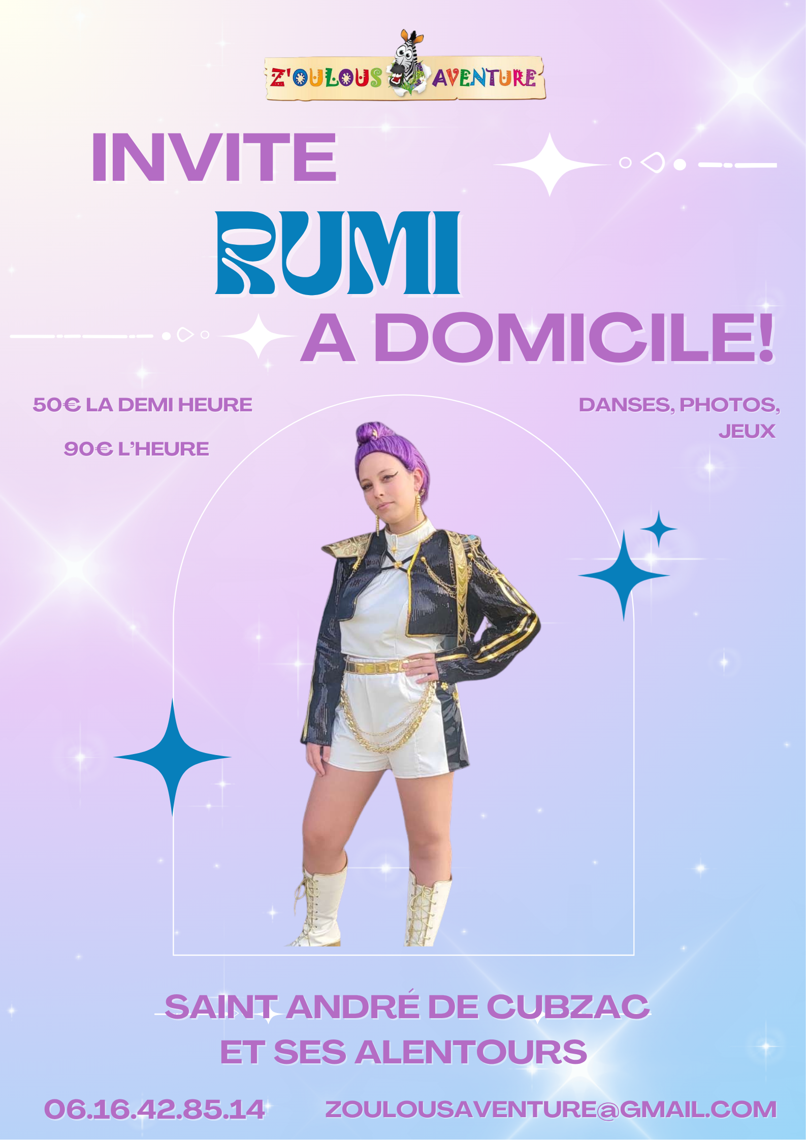 invite Rumi à domicile